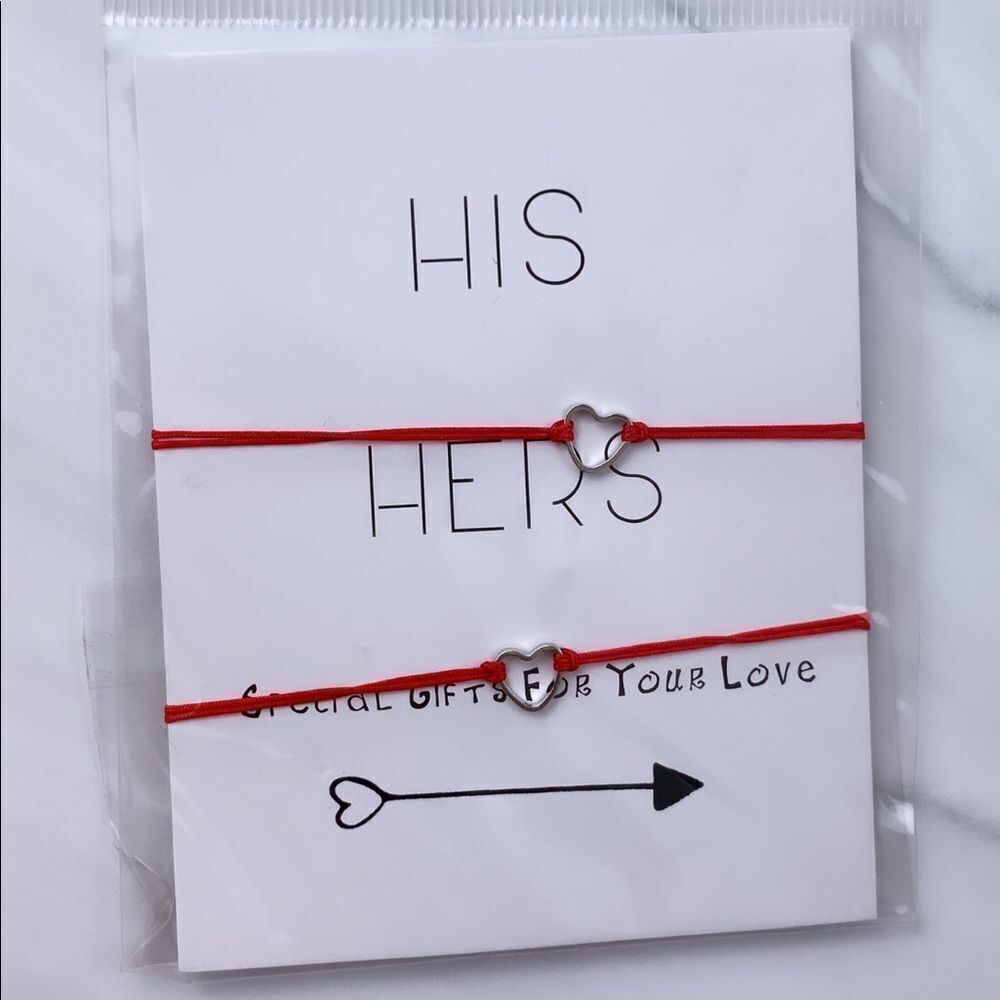 RED His & Hers Matching Rope Bracelets - Picture 7 of 11